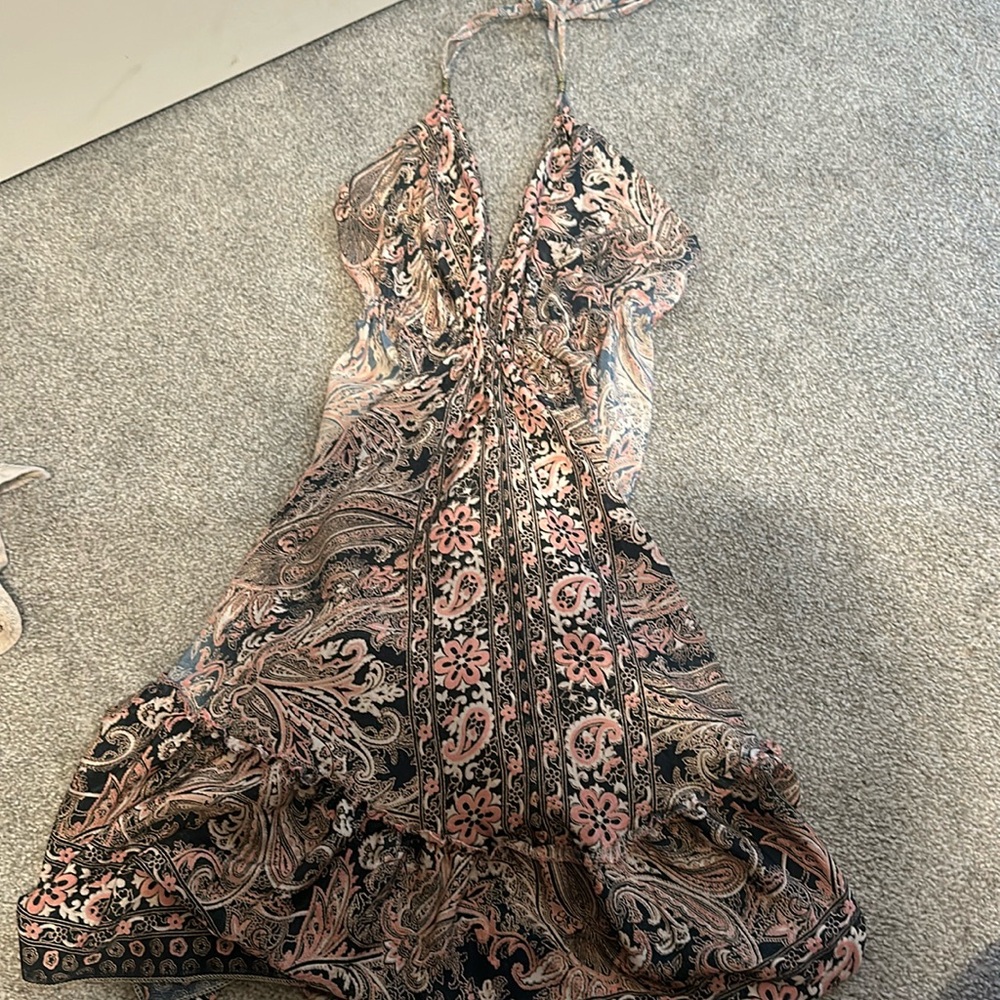 Paisley print dress